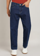JiSu by2Men Dark Blue Denim Jeans Loose Fit