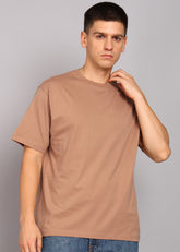 JiSu by2Men Light Brown Oversize T-Shirt