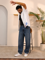 Dark Blue Wide / Baggy Fit