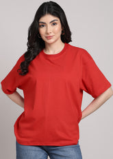 JiSu by2Men Red Oversize T-Shirt