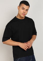 JiSu by2Men Black Oversize T-Shirt