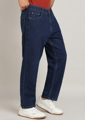JiSu by2Men Dark Blue Denim Jeans Loose Fit