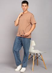 JiSu by2Men Light Brown Oversize T-Shirt