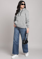 JiSu by2Men Grey Hoodies Regular - women