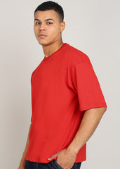JiSu by2Men Red Oversize T-Shirt