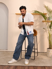 Dark Blue Wide / Baggy Fit