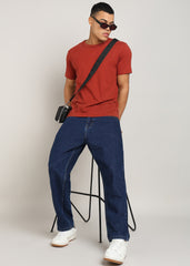 JiSu by2Men Dark Blue Denim Jeans Loose Fit