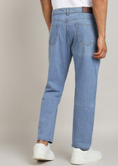 JiSu by2Men Light Dark Blue Denim Jeans Loose Fit