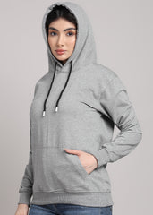 JiSu by2Men Grey Hoodies Regular - women