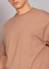 JiSu by2Men Light Brown Oversize T-Shirt