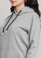 JiSu by2Men Grey Hoodies Regular - women