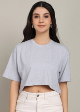 Grace JiSu by2Men Light Blue Grey T-Shirt