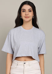 Grace JiSu by2Men Light Blue Grey T-Shirt