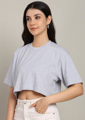 Grace JiSu by2Men Light Blue Grey T-Shirt