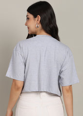 Grace JiSu by2Men Light Blue Grey T-Shirt