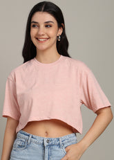 Grace JiSu by2Men Light Pink Grey T-Shirt