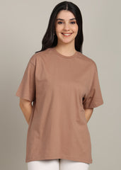 JiSu by2Men Light Brown Oversize T-Shirt