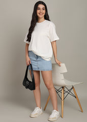 JiSu by2Men Off White Oversize T-Shirt