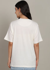 JiSu by2Men Off White Oversize T-Shirt