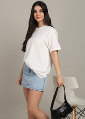 JiSu by2Men Off White Oversize T-Shirt