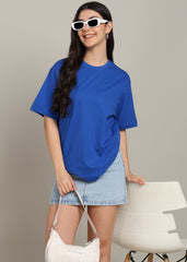 JiSu by2Men Royal Blue Oversize T-Shirt