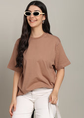 JiSu by2Men Light Brown Oversize T-Shirt