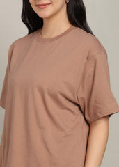 JiSu by2Men Light Brown Oversize T-Shirt