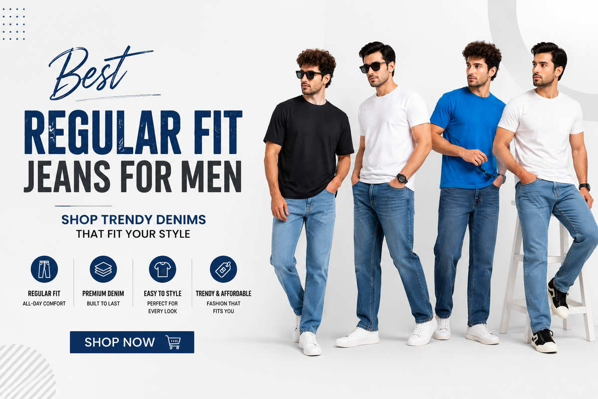 Best Regular Fit Jeans for Men – Shop Trendy Denims at by2Men