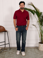 Greenish Blue Straight Fit