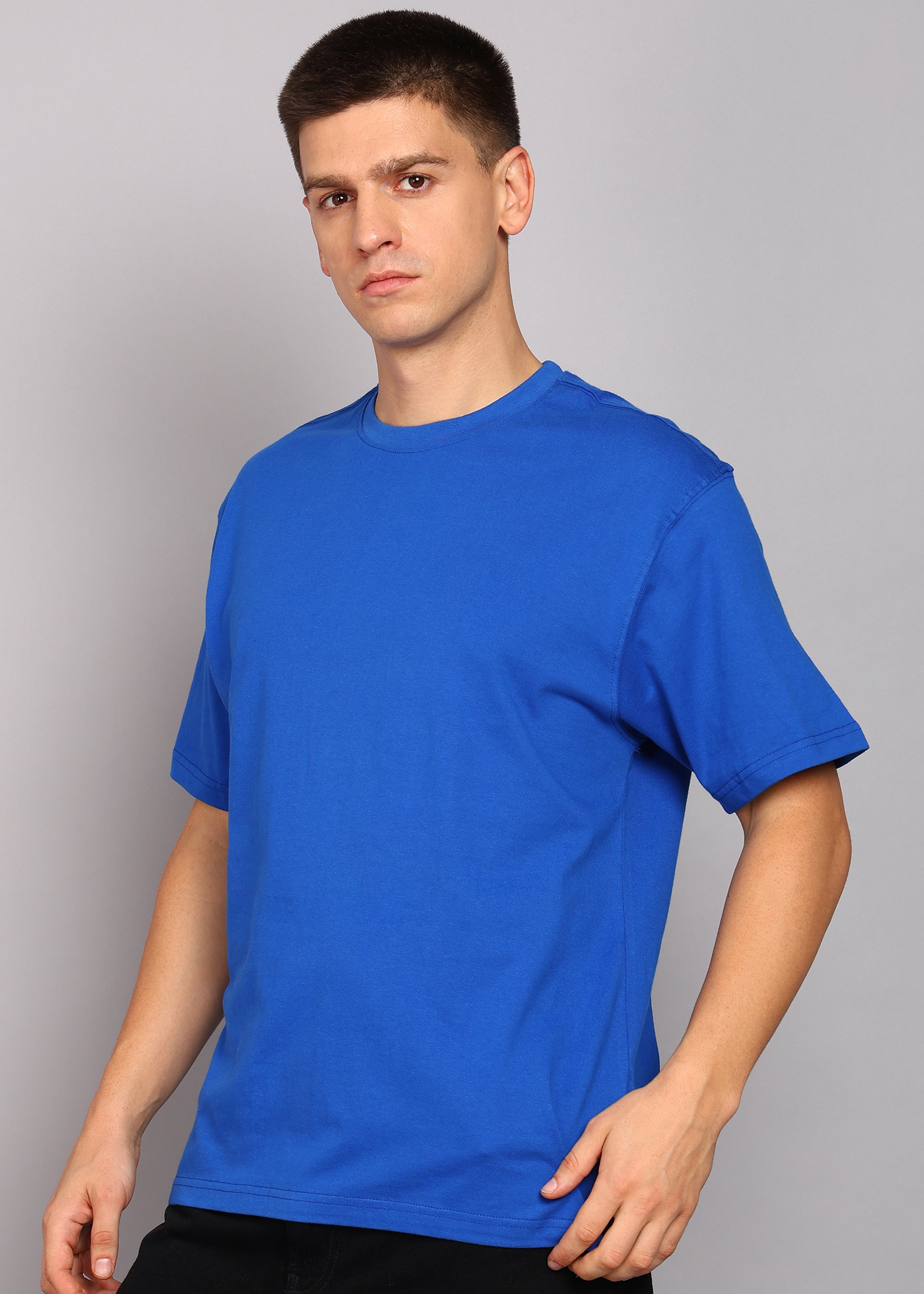 JiSu by2Men Royal Blue Oversize T-Shirt