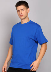 JiSu by2Men Royal Blue Oversize T-Shirt