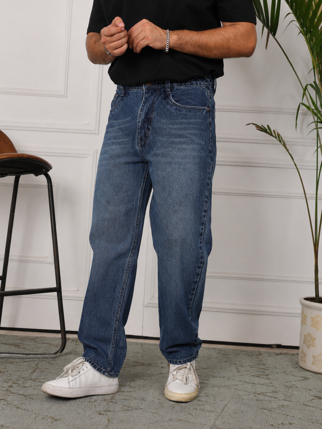 Bluish Green Wide / Baggy Fit