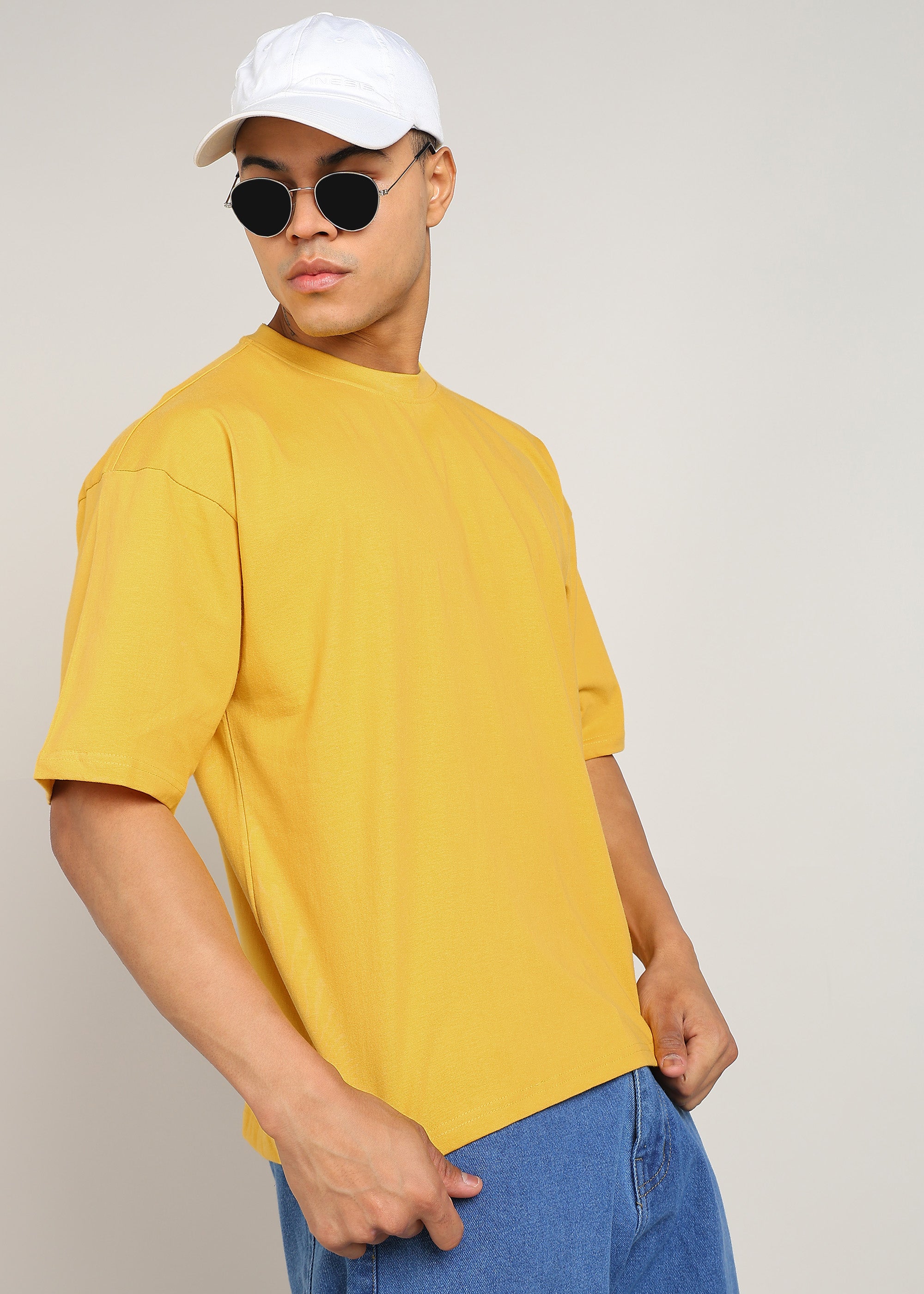 JiSu by2Men Golden Yellow Oversize T-Shirt