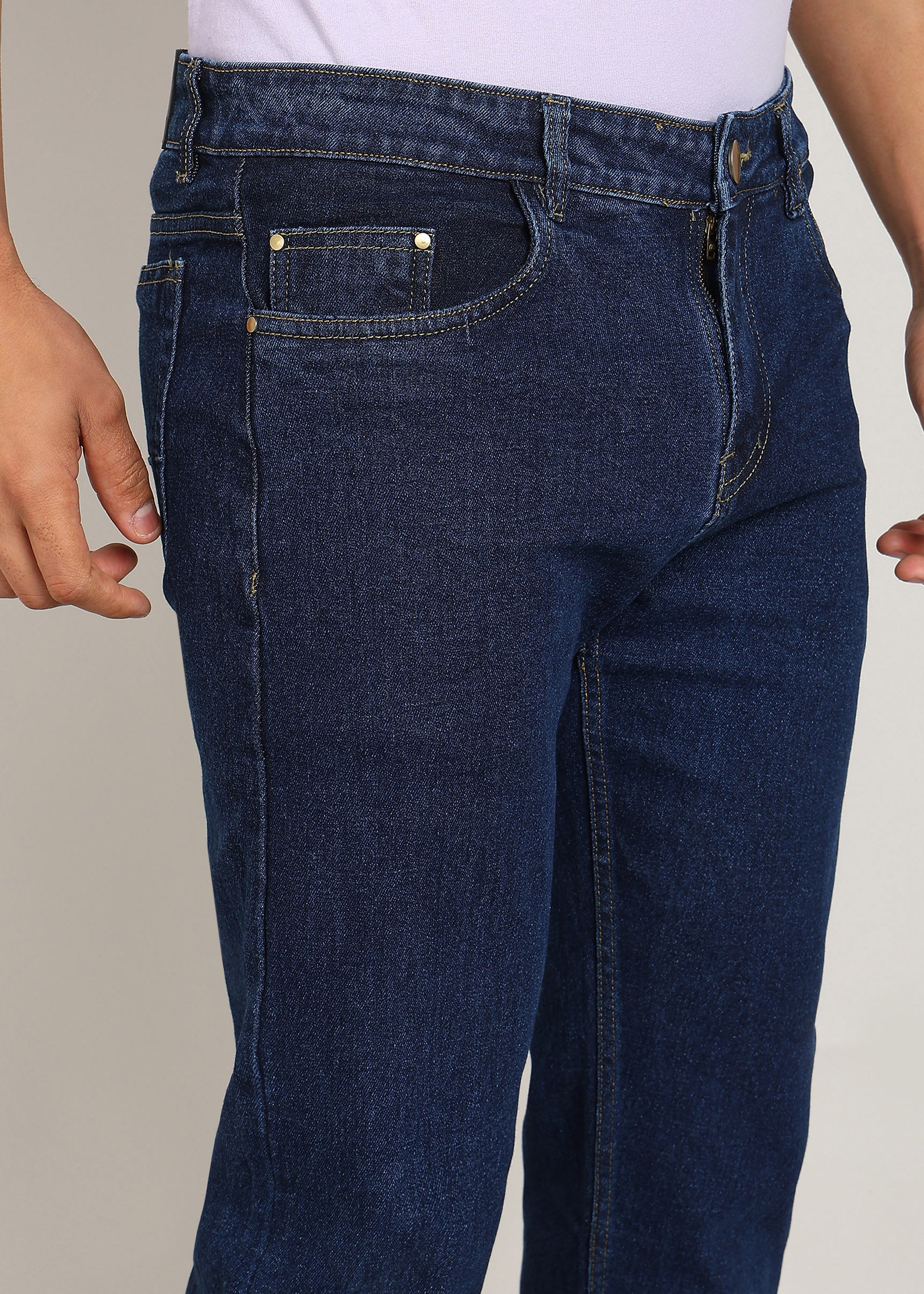 JiSu by2Men Dark Blue Denim Jeans  Regular
