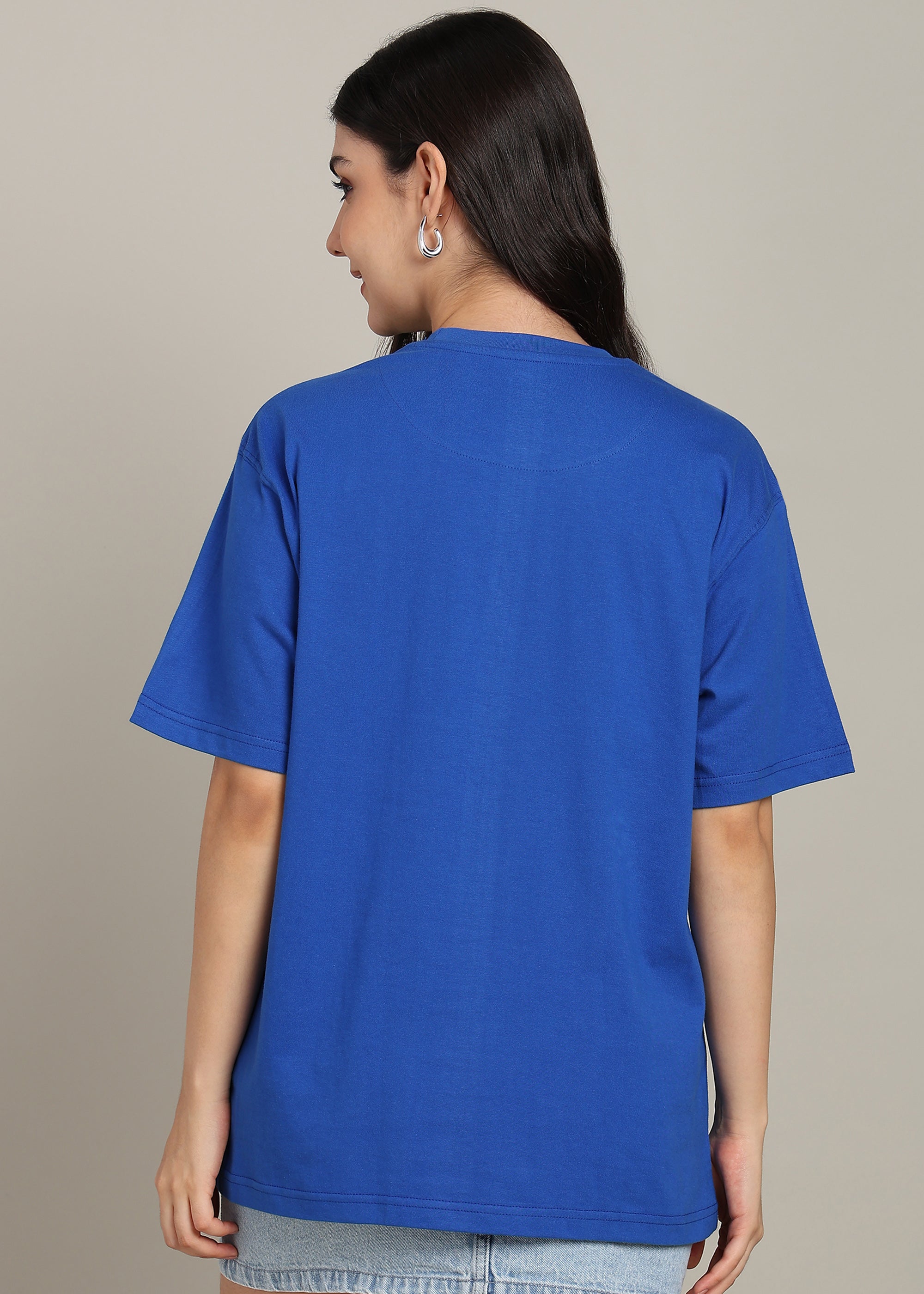 JiSu by2Men Royal Blue Oversize T-Shirt